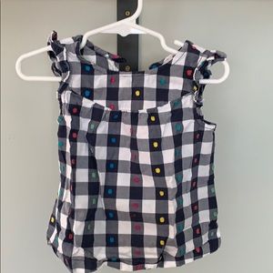 gingham buffalo check top Hanna andersson 80